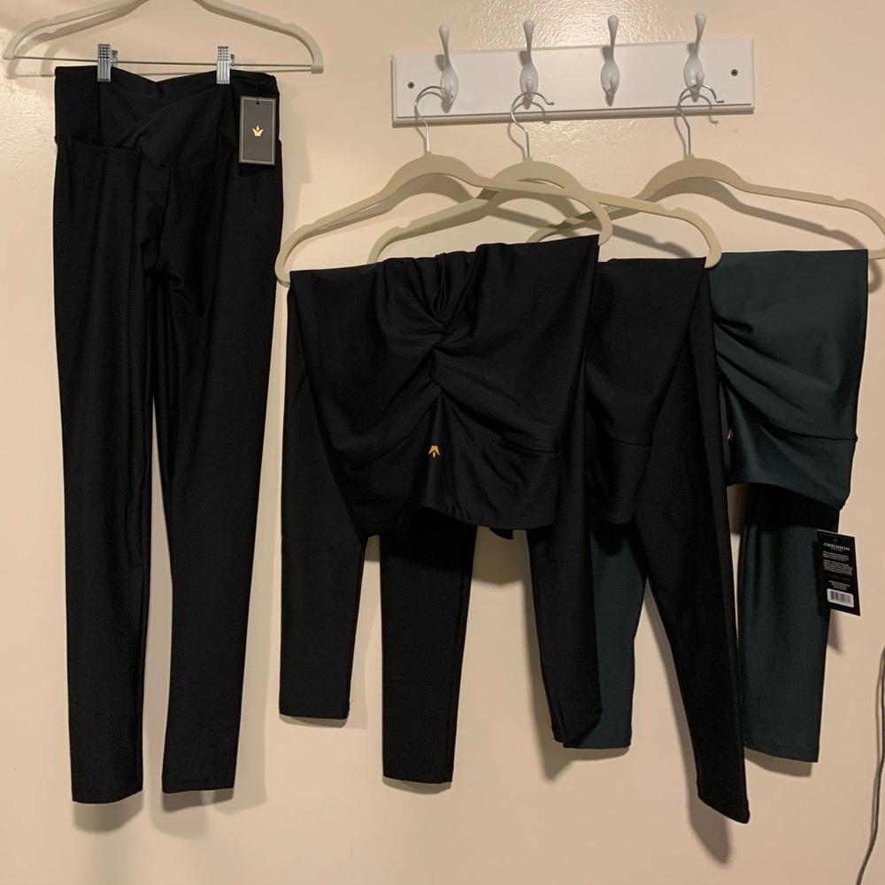 Obsession Black & Green Women's Leggings
